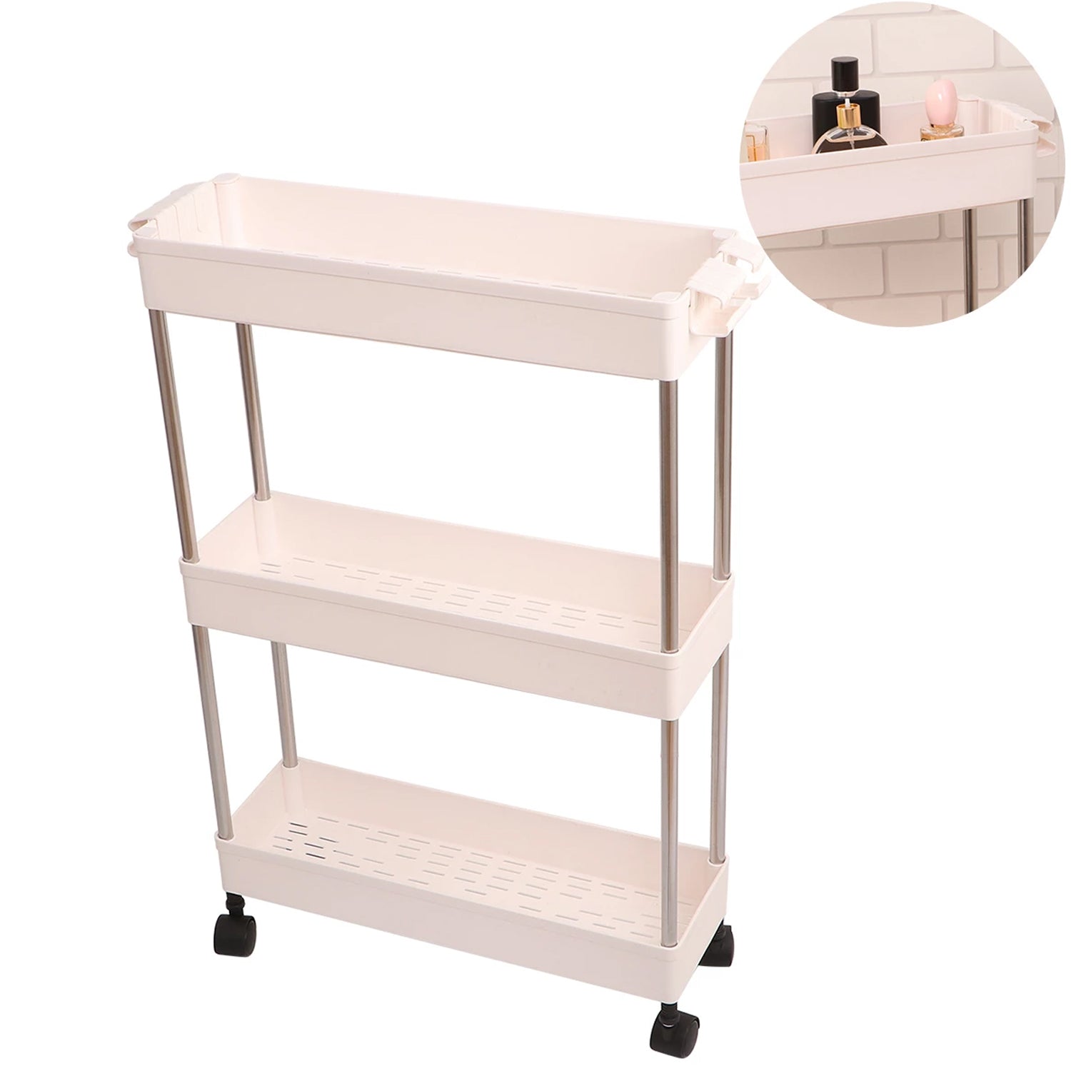 2156 Plastic 4 layer folding trolly Storage Organizer for Kitchen Storage Rack Shelf Trolley Rack with Caster Wheels (4 LAYER) DeoDap 2156 Plastic 4 layer folding trolly Storage Organizer for Kitchen Storage Rack Shelf Trolley Rack with Caster Wheels (4 LAYER) DeoDap